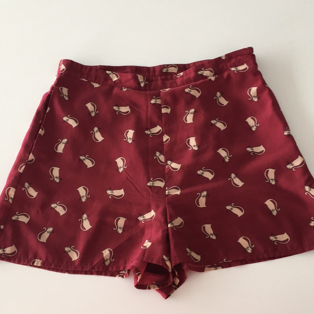 Cat pattern shorts
